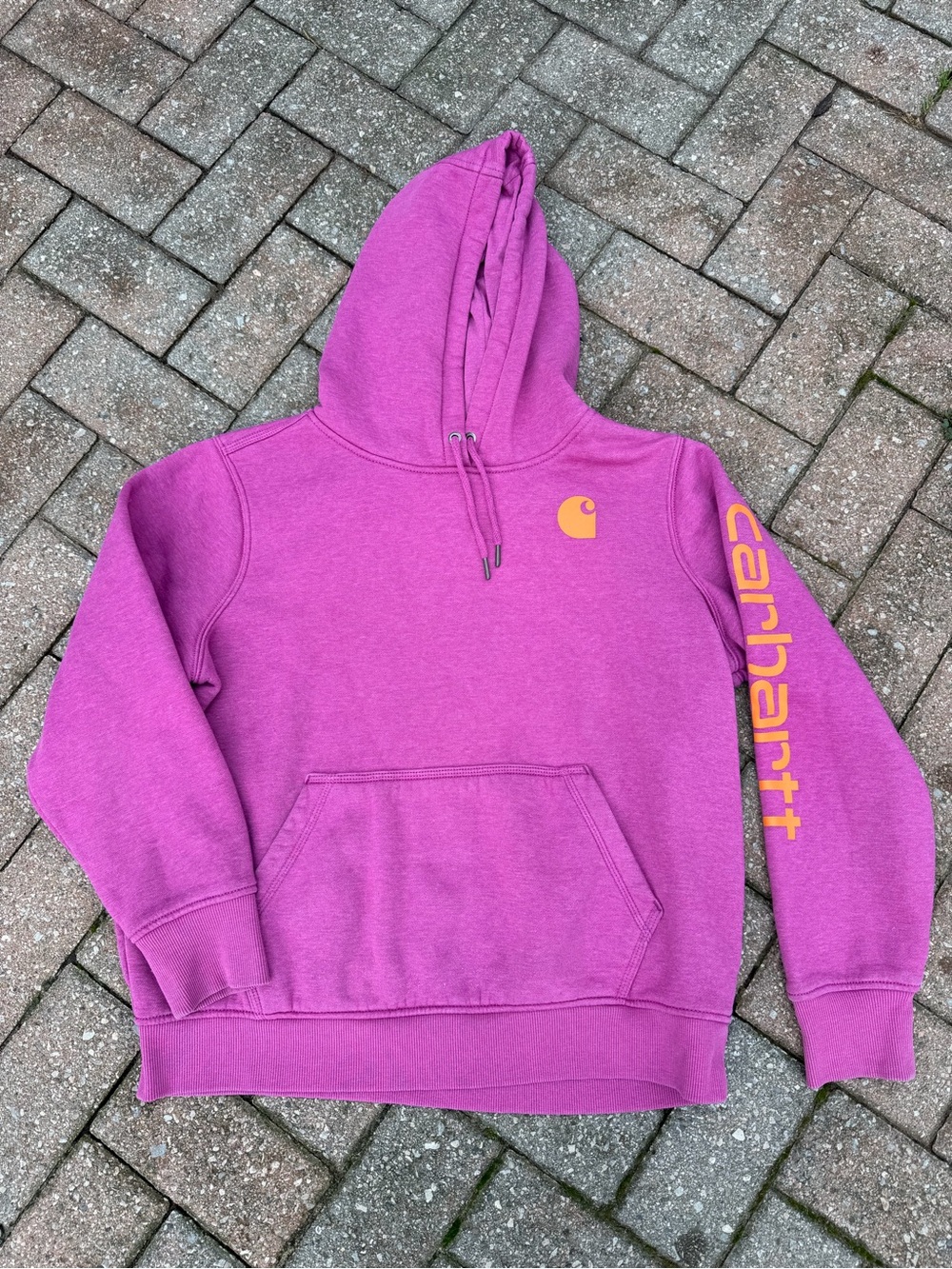 Carhartt Women’s Pink Hoodie Sweatshirt Size L